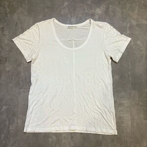 ALEXANDER WANG White Crew Neck Relaxed Tshirt Size Small